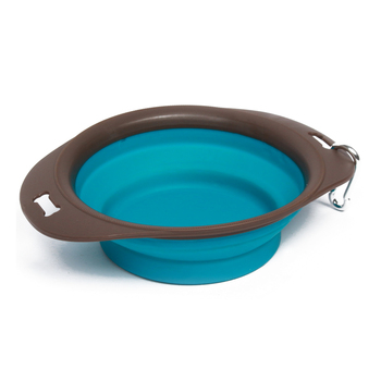 M-Pets Large Foldable Dog Bowl 1230ml Turquoise