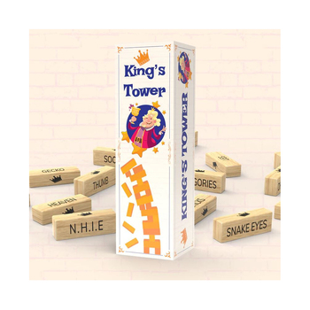 King's Tower Wooden Blocks Tumbling/Stacking Game 8y+