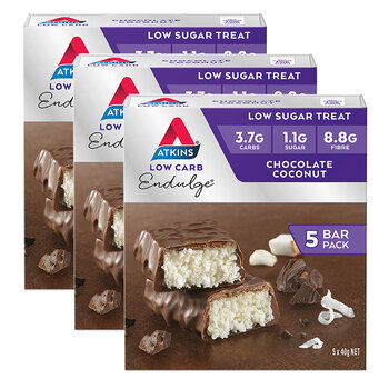 3x 5pc Atkins Low Carb 40g Endulge Bar - Chocolate Coconut