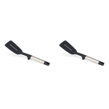 2PK Joseph Joseph Elevate Silicone Steel Slotted Turner 30.5cm - Black