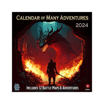 Loke BattleMats Calendar of Many Adventures 2024 Battle Maps