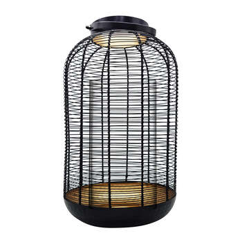 J.Elliot Lorne 25x42cm Lantern Candle Holder - Black/Gold