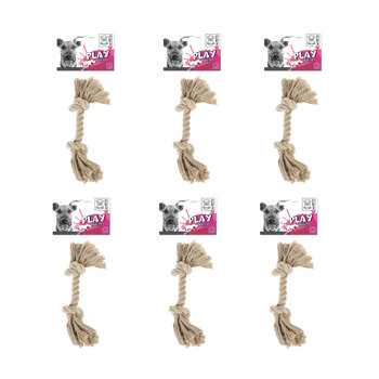 6PK M-Pets 20cm Rope Dog/Puppy Interactive Fun Pet Fetch/Exercise Chew Teething Toy