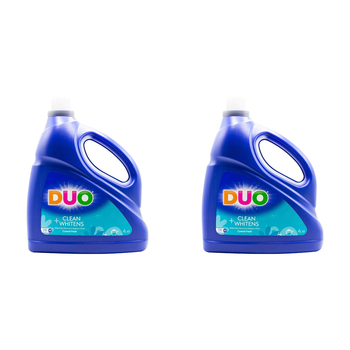 2PK Duo Liquid Laundry Detergent Concentrated Cleans & Whitens 4L