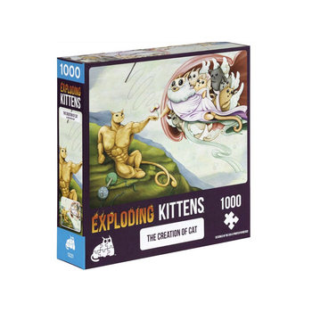1000pc Exploding Kittens The Creation of Cat Puzzle 49x68cm