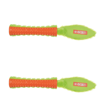 2PK M-Pets 40cm On/Off Funsty Dog/Puppy Pet Interactive Teaser Plush Toy