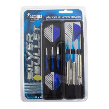 Formula Sports 25g Silver Bullet Nickel Plated Brass Darts Gift Pack