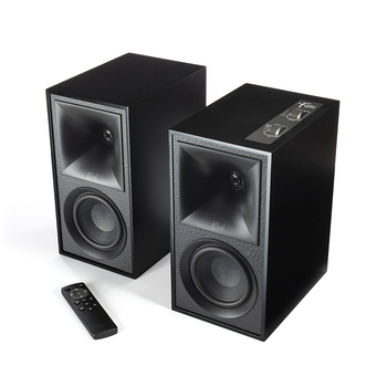 2pc Klipsch The Fives Powered Monitor/Bookshelf Speakers Wireless/Bluetooth Matte Black 