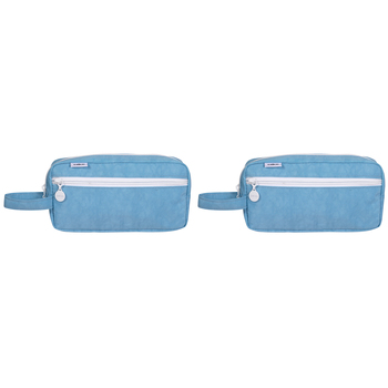 2PK Celco Pencil Case Functional and Stylish Pastel Blue