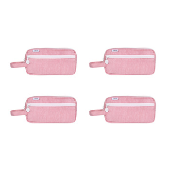 4PK Celco Pencil Case Functional and Stylish Pastel Pink