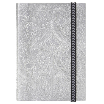 Christian Lacroix A6 Faux Leather Hardcover Paseo Journal Silver