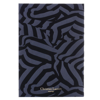 Christian Lacroix B5 Riviera Workbook Black Flock