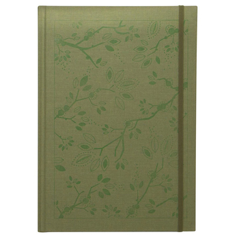 Lantern Studios A4 Journal/Notebook Hardcover Stationery - Foil Leaf/Sage