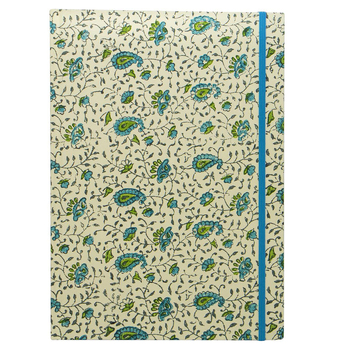 Lantern Studios A4 Journal/Notebook Hardcover Stationery - Indian Blue Bodhi