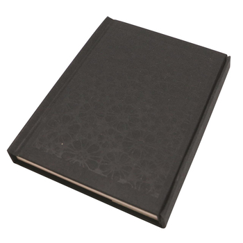 Lantern Studios A6 Journal/Notebook Hardcover Stationery - Magnetic Black/Anemon