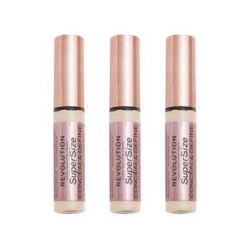 3PK Revolution 13g Super Size Conceal & Define Concealer C2 Beauty Makeup