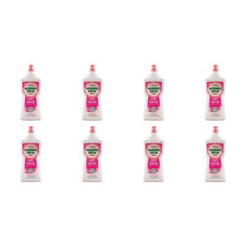 8PK Morning Fresh Concentrated Dishwashing Liquid Soft Hands Vanilla/Rose 680ml