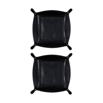 2PK Annabel Trends Mens Storage Loose Change Coin Jewellery & Keys Tray 12x12cm