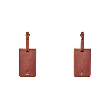 2PK Annabel Trends Gentlemans Luggage Tag Suitcase Identifier 12cm