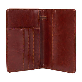 Annabel Trends Gentlemans Leather Passport Holder - Brown