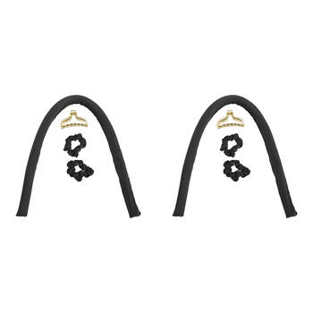 8pc Annabel Trends Miss Bliss Heatless Hair Curler Accessory Set 92cm Black