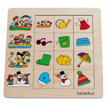 Beleduc Sorting Game Puzzle Seasons Seasonal Education Kids/Children - 3y+