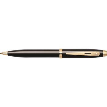 Sheaffer 100 Ball Point Pen Stationery Gloss Black/Gold TT