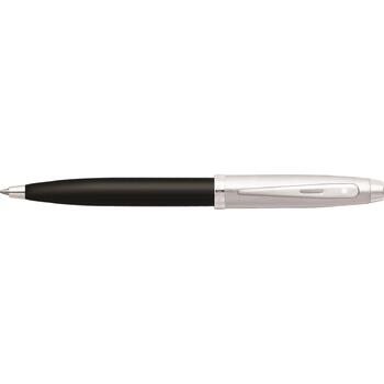 Sheaffer 100 Glossy Ball Point Pen Black Chrome/Nickel