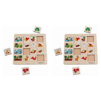 2PK Beleduc Sorting Game Puzzle - Environment Educational Toy Kids/Children 3y+