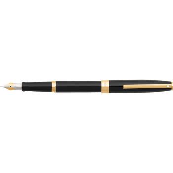 Sheaffer Sagaris Fountain Pen Medium Nib Gloss Black/Gold TT