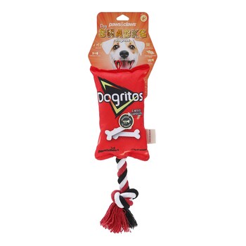 Paws & Claws Pet/Dog 38cm Dogritos Snacks Oxford Tugger Toy w/ Rope Assorted