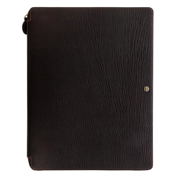 Filofax Chester Zip Leather A4 Folio Personal Organiser Notebook - Brown