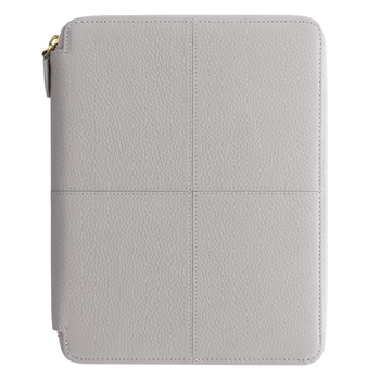 Filofax A5 Classic Stitch Zip Folio Personal Organiser - Grey