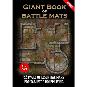 Loke Games Giant Book Of Battle Mats Revised 62-Pages Maps For Tabletop RPG