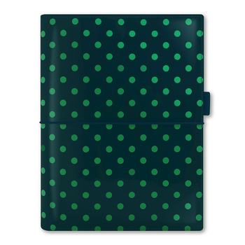Filofax A5 Domino Patent Personal Organiser - Pine/Spots