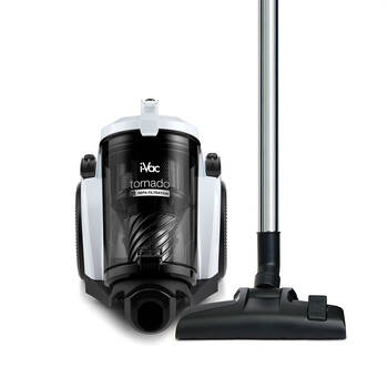 i-Vac Tornado Bagless 1800W Vacuum Cleaner 1.5m Hose 1.6L Black/White