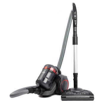 Sauber Pro Pets Bagless Vacuum Cleaner w/ Deep-Cleaning Power Head Black