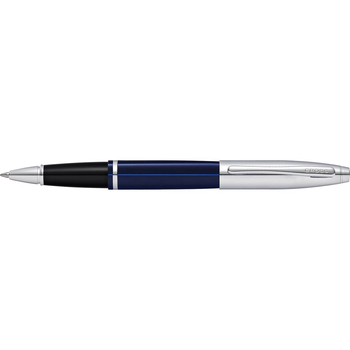 Cross Calais Rollerball Pen Black Gel Ink Blue Lacquer Office/Writing