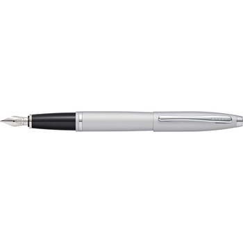 Cross Calais Fountain Pen Medium Nib Satin Chrome