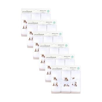 6x 3Pc The Peanutshell Forest Dreams Childrens/Baby Washcloths 100% Cotton Pink