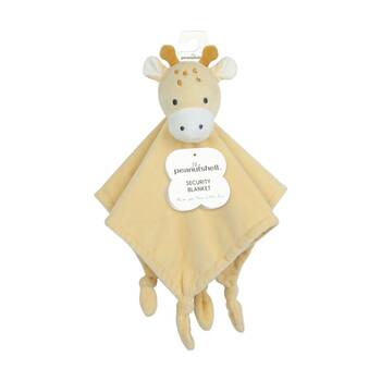 The Peanutshell Safari Dreams Giraffe Children Security Blanket Toy Orange/Beige