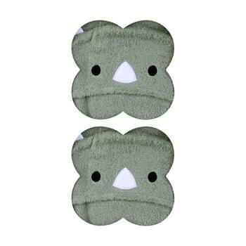 2PK The Peanutshell Kids Dinosaur Hooded Towel 100% Cotton XLarge Coverage Green