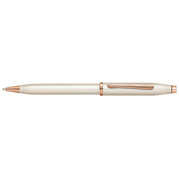 Cross Century II Ball Point Pen Medium Nib Pearl White/Rose Gold