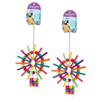 2PK Paws And Claws Parrot Large Ferris Wheel Wooden Toy 29X19Cm