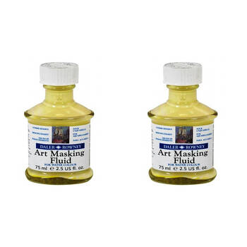 2PK Daler Rowney Liquid Fast-Drying Water Resistant Art Masking Fluid 75ml