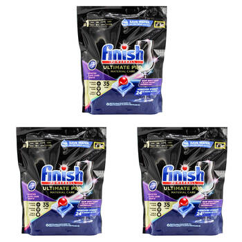 3x 35pc Finish Powerball Dishwashing Tablets Ultimate Pro