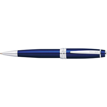 Cross Bailey Ball Point Pen Medium Nib Blue Lacquer