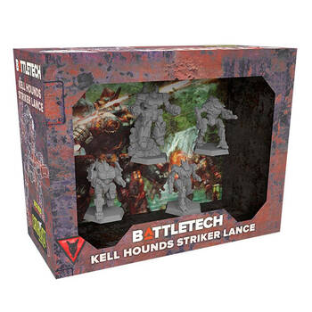 Catalyst Game Labs Battletech Kell Hounds Striker Lance RPG Miniature Set