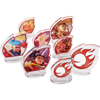 8pc Altered Gamegenic Acrylic Hero Figure Premium Standees - Bravos