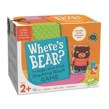 Peaceable Kingdom Where's Bear? Stacking Block Board Game 2y+